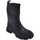 Scarpe Donna Stivaletti Malu Shoes Stivaletti donna platform boots combat in pelle nera punta gomm Nero