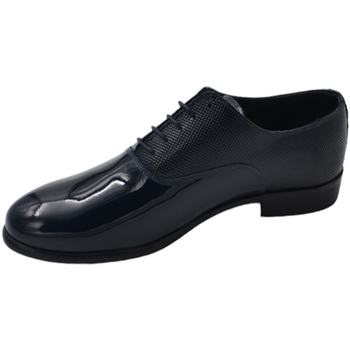 Scarpe Uomo Derby & Richelieu Malu Shoes Scarpe uomo classica stringata con fondo cuoio e antiscivolo ve Blu