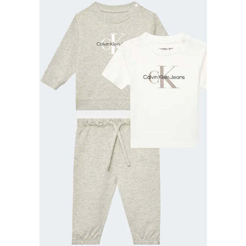 Abbigliamento Bambino Completo Calvin Klein Jeans  Grigio