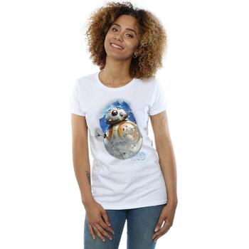 Abbigliamento Donna T-shirts a maniche lunghe Star Wars: The Last Jedi BI1061 Bianco