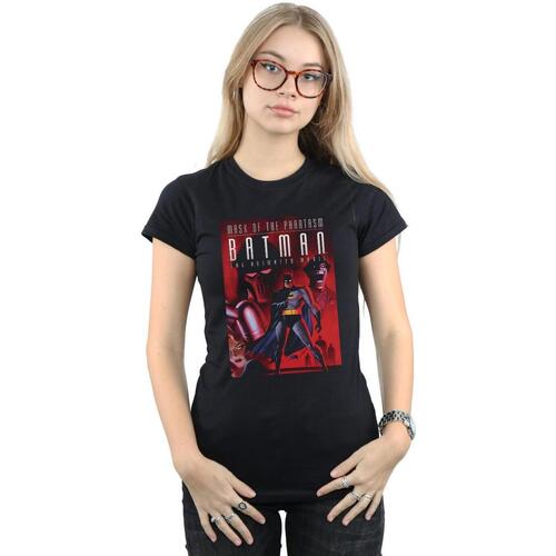 Abbigliamento Donna T-shirts a maniche lunghe Dc Comics Batman Mask Of The Phantasm Nero