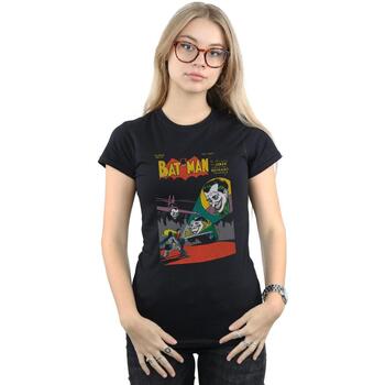 Abbigliamento Donna T-shirts a maniche lunghe Dc Comics Batman No. 37 Cover Nero