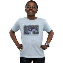 Abbigliamento Bambino T-shirt maniche corte Dc Comics Batman TV Series Mean Cape Grigio