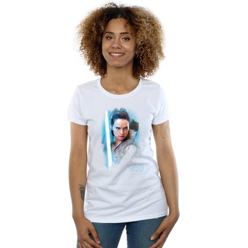Abbigliamento Donna T-shirts a maniche lunghe Star Wars: The Last Jedi BI1109 Bianco