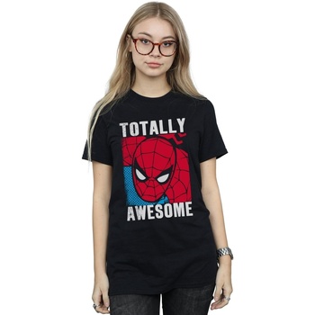 Abbigliamento Donna T-shirts a maniche lunghe Marvel Totally Awesome Nero