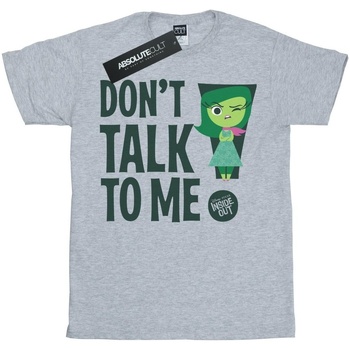 Abbigliamento Bambina T-shirts a maniche lunghe Inside Out Don't Talk To Me Grigio