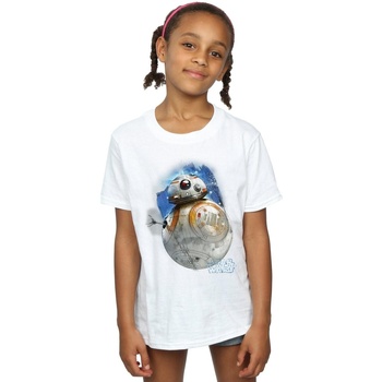 Abbigliamento Bambina T-shirts a maniche lunghe Star Wars: The Last Jedi BI1353 Bianco
