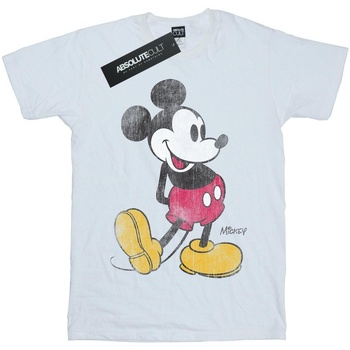Abbigliamento Bambina T-shirts a maniche lunghe Disney Classic Kick Bianco