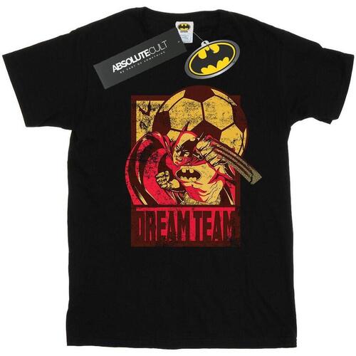 Abbigliamento Uomo T-shirts a maniche lunghe Dc Comics Batman Football Dream Team Nero