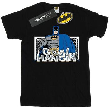 Abbigliamento Uomo T-shirts a maniche lunghe Dc Comics Batman Football Goal Hangin' Nero
