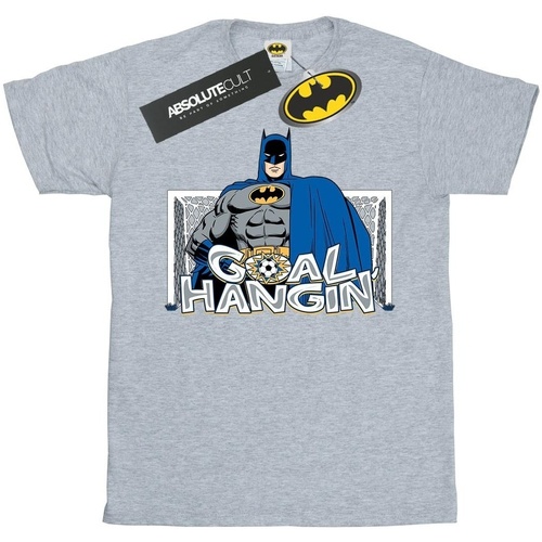 Abbigliamento Uomo T-shirts a maniche lunghe Dc Comics Batman Football Goal Hangin' Grigio
