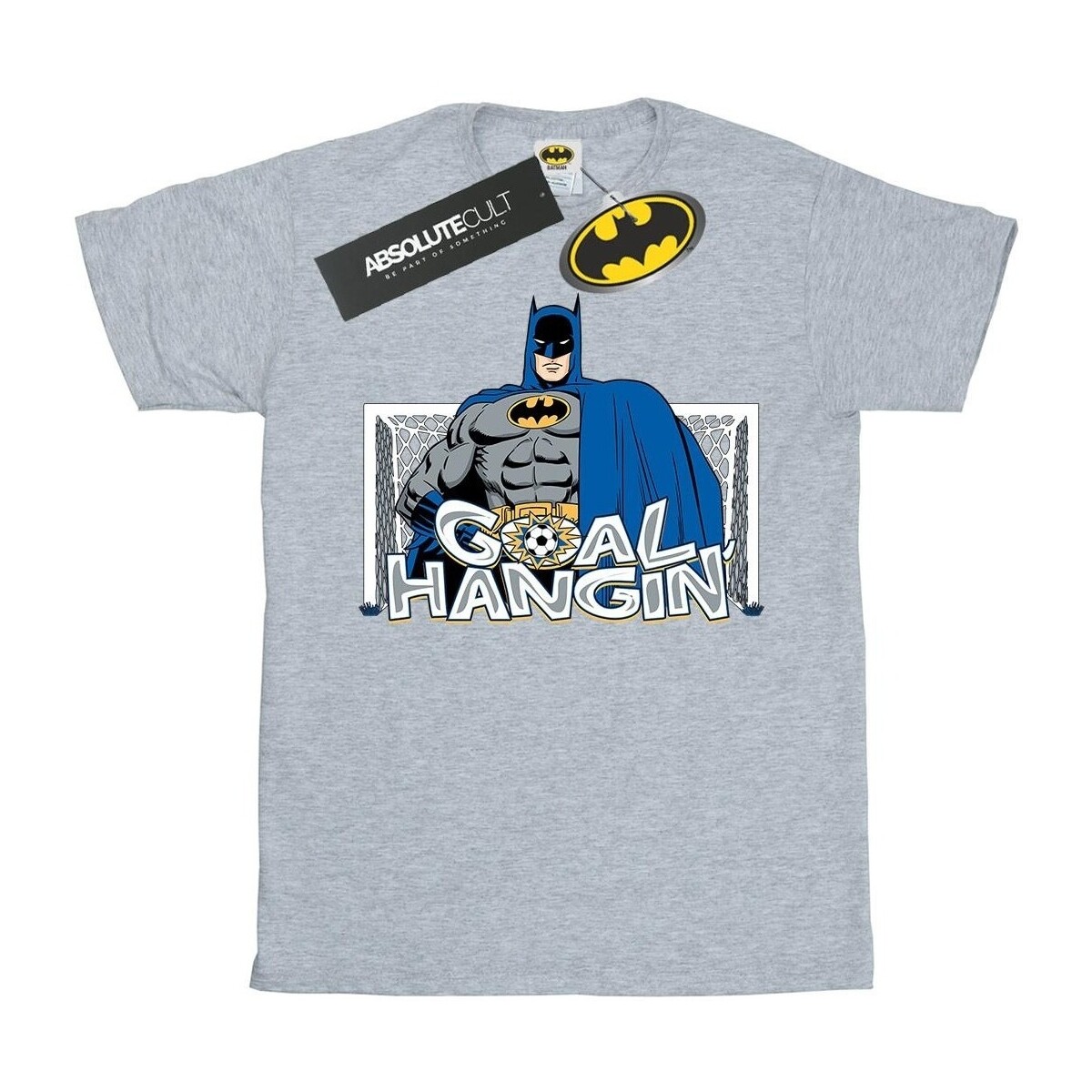Abbigliamento Uomo T-shirts a maniche lunghe Dc Comics Batman Football Goal Hangin' Grigio