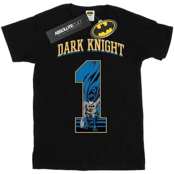 Abbigliamento Uomo T-shirts a maniche lunghe Dc Comics Batman Football Dark Knight Nero