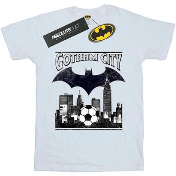 Abbigliamento Uomo T-shirts a maniche lunghe Dc Comics Batman Football Gotham City Bianco