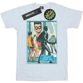 Abbigliamento Donna T-shirts a maniche lunghe Dc Comics Batman TV Series Dynamic Duo Bianco