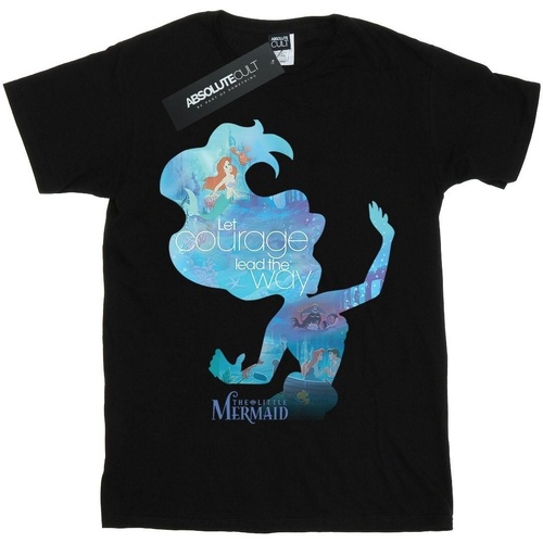 Abbigliamento Bambina T-shirts a maniche lunghe The Little Mermaid BI1528 Nero