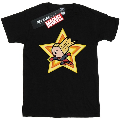 Abbigliamento Bambina T-shirts a maniche lunghe Captain Marvel BI1542 Nero