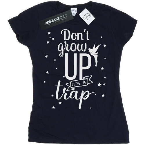 Abbigliamento Donna T-shirts a maniche lunghe Tinkerbell Don't Grow Up Blu