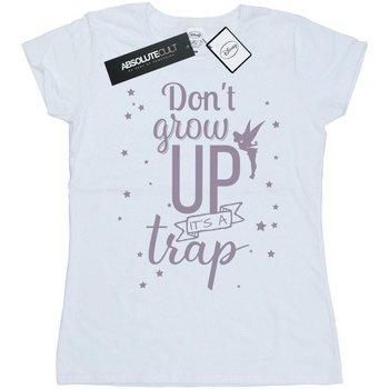 Abbigliamento Donna T-shirts a maniche lunghe Tinkerbell Don't Grow Up Bianco