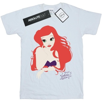 Abbigliamento Donna T-shirts a maniche lunghe The Little Mermaid BI1697 Bianco