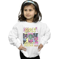 Abbigliamento Bambina Felpe Marvel Rule Bianco