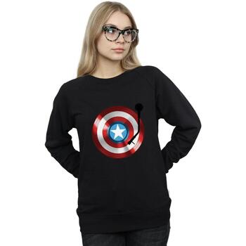 Abbigliamento Donna Felpe Marvel Captain America Turntable Nero