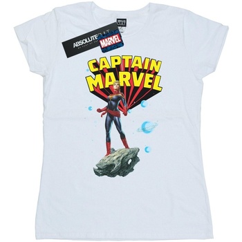 Abbigliamento Donna T-shirts a maniche lunghe Captain Marvel BI456 Bianco