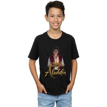 Abbigliamento Bambino T-shirt maniche corte Disney Aladdin Movie Aladdin Photo Nero