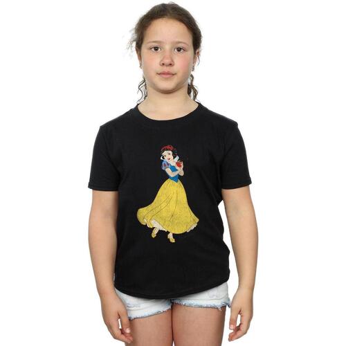 Abbigliamento Bambina T-shirts a maniche lunghe Snow White And The Seven Dwarfs BI622 Nero