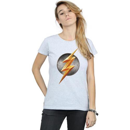 Abbigliamento Donna T-shirts a maniche lunghe The Flash BI632 Grigio