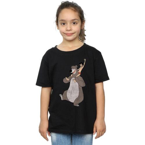 Abbigliamento Bambina T-shirts a maniche lunghe Jungle Book BI991 Nero
