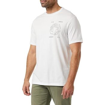 Abbigliamento Uomo T-shirt maniche corte Armani Exchange T-shirt regular fit in jersey di cotone pima 6RZTAEZJA5Z Nero