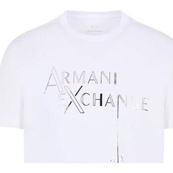 Abbigliamento Uomo T-shirt maniche corte Armani Exchange T-shirt regular fit mercerizzato 6RZTKBZJ9AZ Bianco