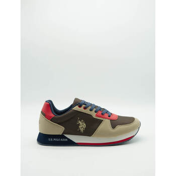Scarpe Uomo Sneakers U.S Polo Assn. NOBIL011M-CNH1MARRONE-BEIGE Marrone