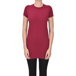 Abbigliamento Donna T-shirt & Polo Rick Owens T-shirt lunga in cotone TPS00003000AE Rosso