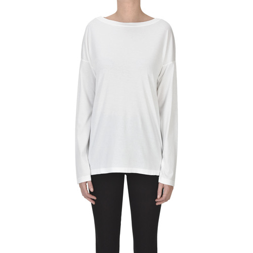 Abbigliamento Donna T-shirt & Polo Ma Ry Ya T-shirt con scollatura a barchetta TPS00003016AE Bianco