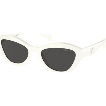 Orologi & Gioielli Donna Occhiali da sole Prada PR A02S Occhiali da sole, Bianco/Grigio scuro, 52 mm Bianco