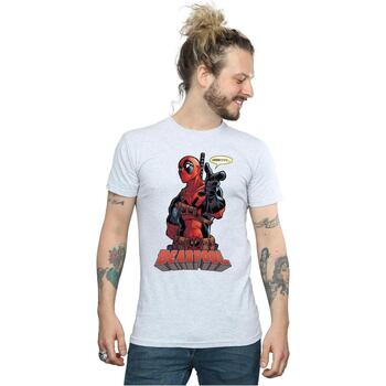 Abbigliamento T-shirts a maniche lunghe Deadpool Hey You Grigio
