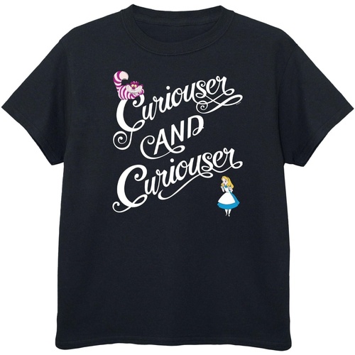 Abbigliamento Bambina T-shirts a maniche lunghe Dessins Animés Curiouser And Curiouser Grigio