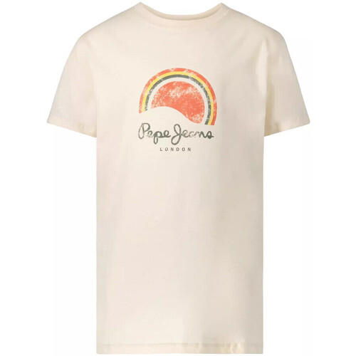 Abbigliamento Bambina T-shirt maniche corte Pepe jeans PB503500 Bianco