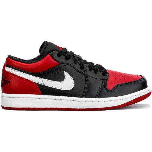 Scarpe Uomo Sneakers Nike Air  1 Low Alternate Bred Toe Rosso