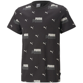 Abbigliamento Bambino T-shirt & Polo Puma 673236-01 Nero