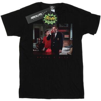 Abbigliamento Uomo T-shirts a maniche lunghe Dc Comics Batman TV Series Bruce & Dick Photo Nero