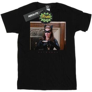 Abbigliamento Uomo T-shirts a maniche lunghe Dc Comics Batman TV Series Catwoman Photo Nero