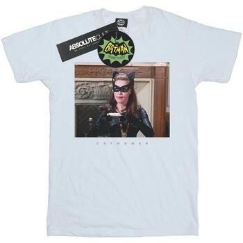 Abbigliamento Uomo T-shirts a maniche lunghe Dc Comics Batman TV Series Catwoman Photo Bianco