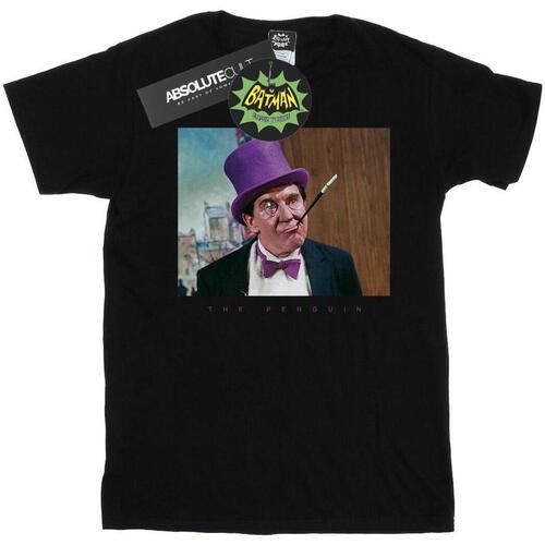 Abbigliamento Uomo T-shirts a maniche lunghe Dc Comics Batman TV Series The Penguin Photograph Nero