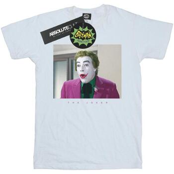 Abbigliamento Uomo T-shirts a maniche lunghe Dc Comics Batman TV Series Joker Photograph Bianco