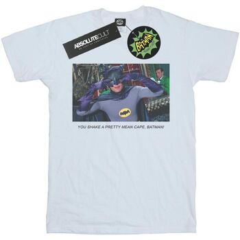 Abbigliamento Uomo T-shirts a maniche lunghe Dc Comics Batman TV Series Mean Cape Bianco