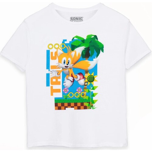 Abbigliamento Unisex bambino T-shirt maniche corte Sonic The Hedgehog NS7427 Bianco