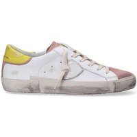Scarpe Donna Sneakers basse Philippe Model sneakers PRSX mixage bianco rosa Bianco